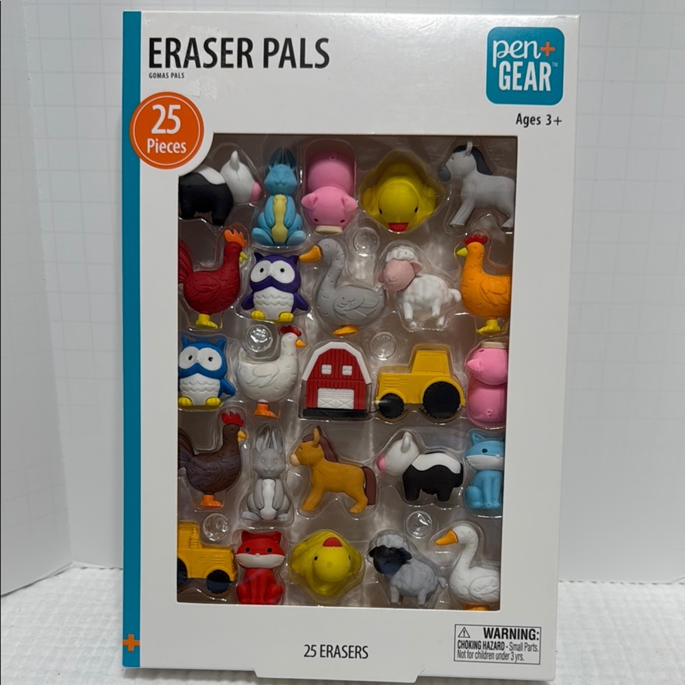 Eraser Pals 25-Piece Set - Colorful Collection